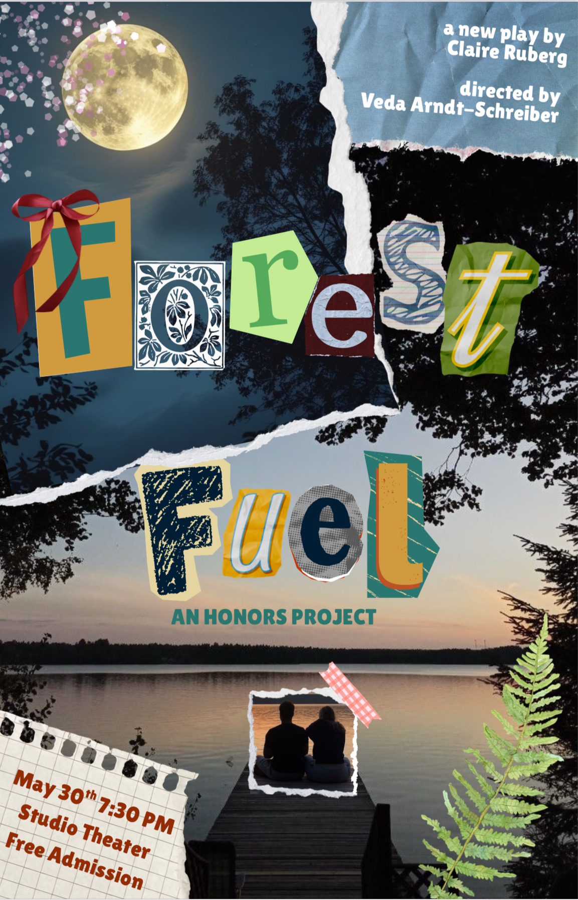 collage with title 'forest fuel'