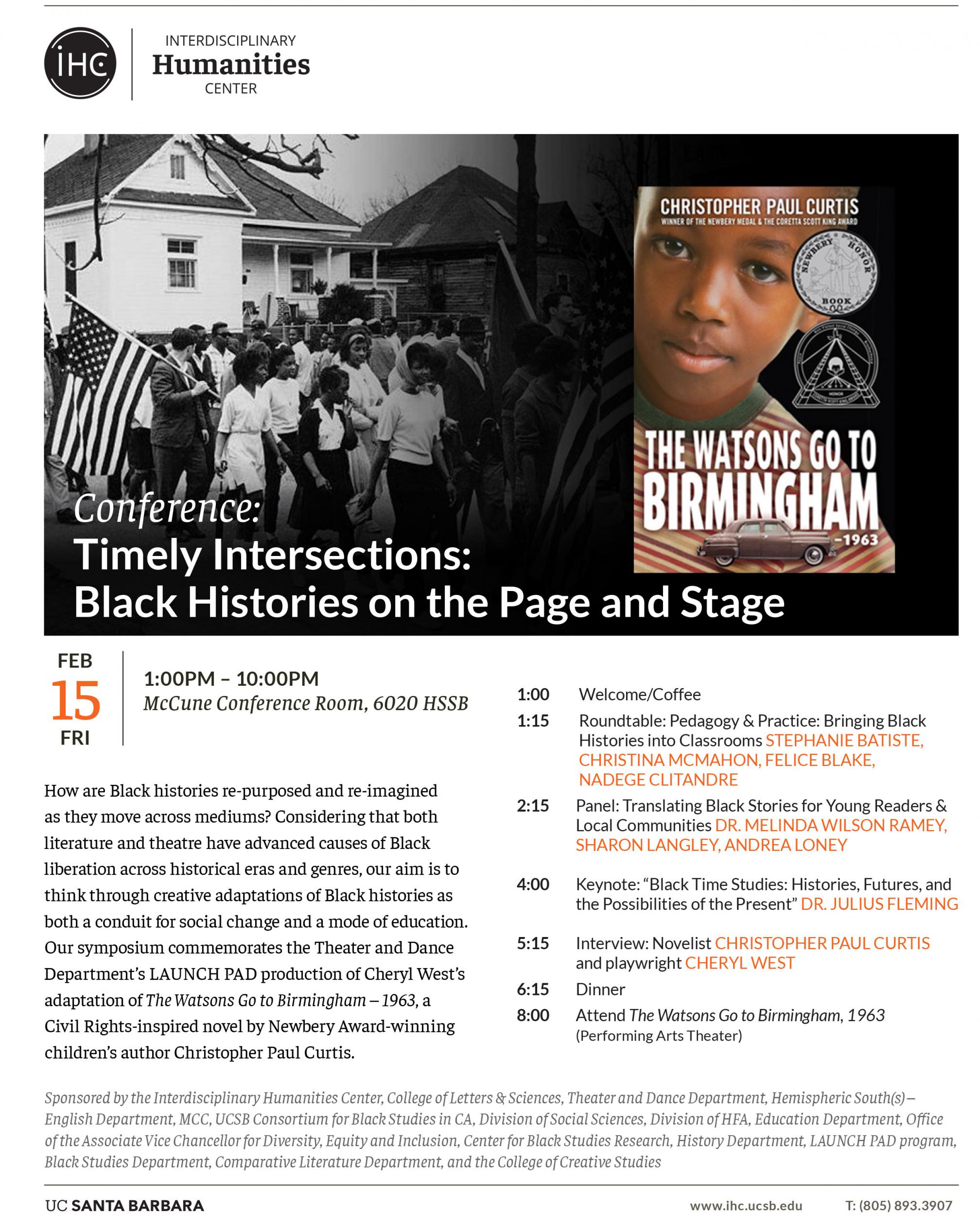 TIMELY INTERSECTIONS: BLACK HISTORIES ON THE PAGE AND STAGE article image